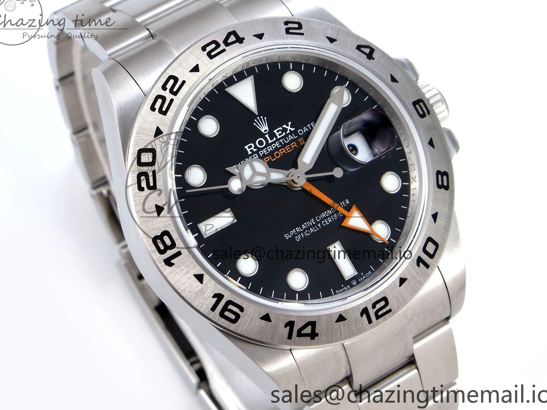 Good Copy Rolex Watches 1:1 Bracelet Explorer 226570 Black Comfortable on Dial CHS Best 906 42mm SH3285-2 904L QF Edition II SS 0120